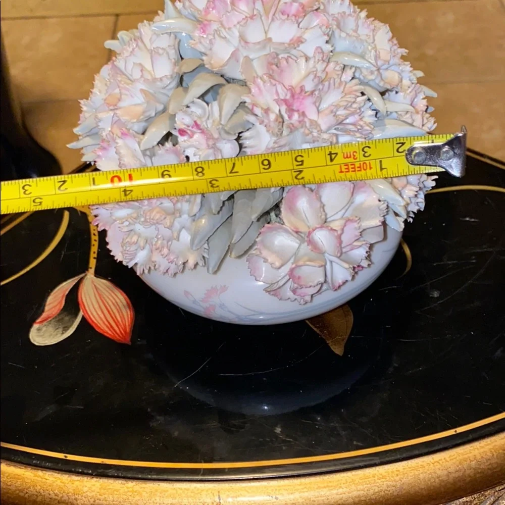 Royal Doulton Blush Pink and Cream Porcelain Floral Arrangement